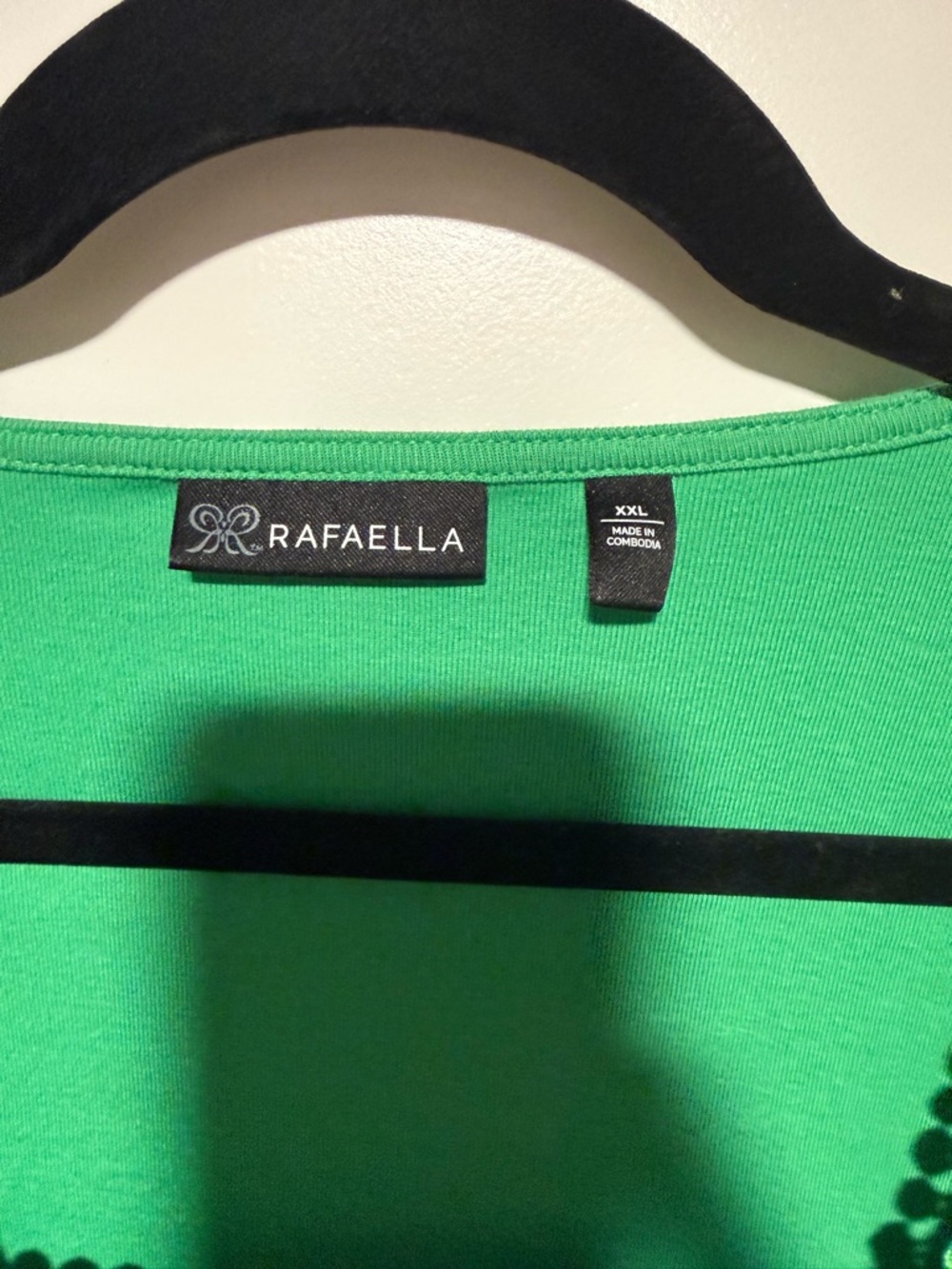 Rafaella Bright Green Square-Neck Short Sleeve Top - Picture 2 of 2